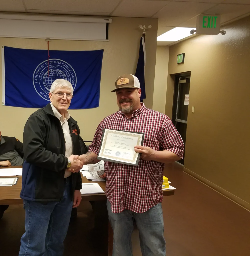 Bradley Glewwe is now a Journeyman in Local 169.