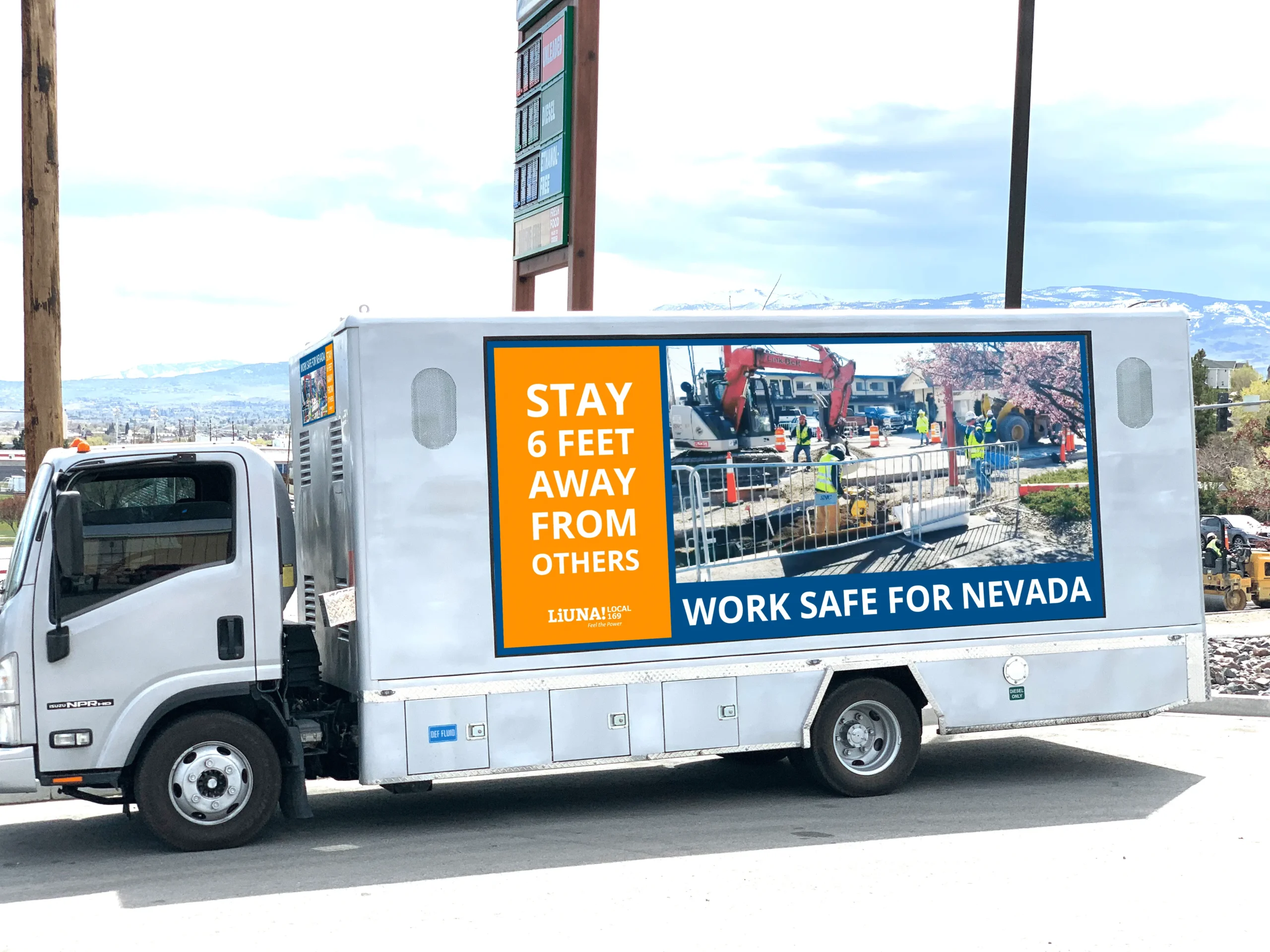 Stay 6 feet away from others - Work safe for Nevada